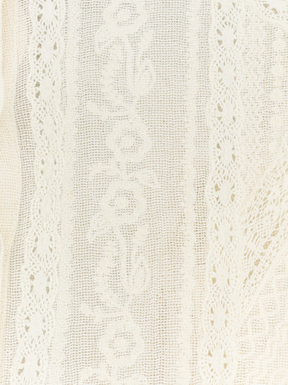 Zetna cotton top with all-over lace details thumbnail