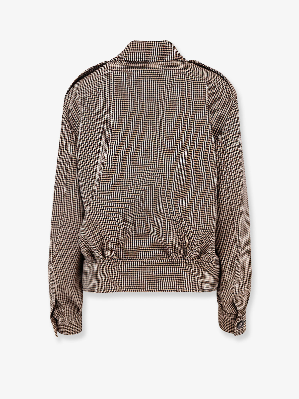 Cris wool jacket with houndstooth pattern