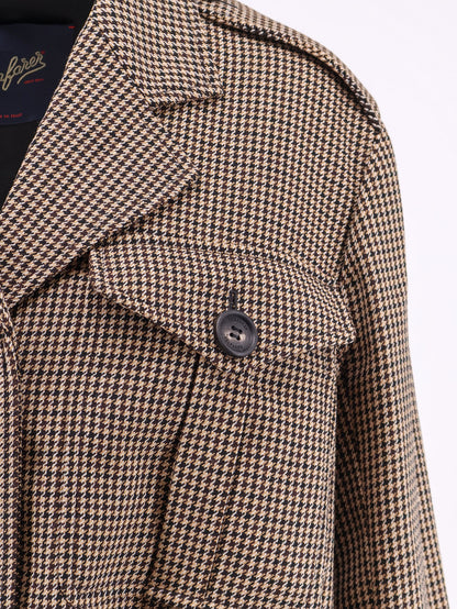 Cris wool jacket with houndstooth pattern thumbnail