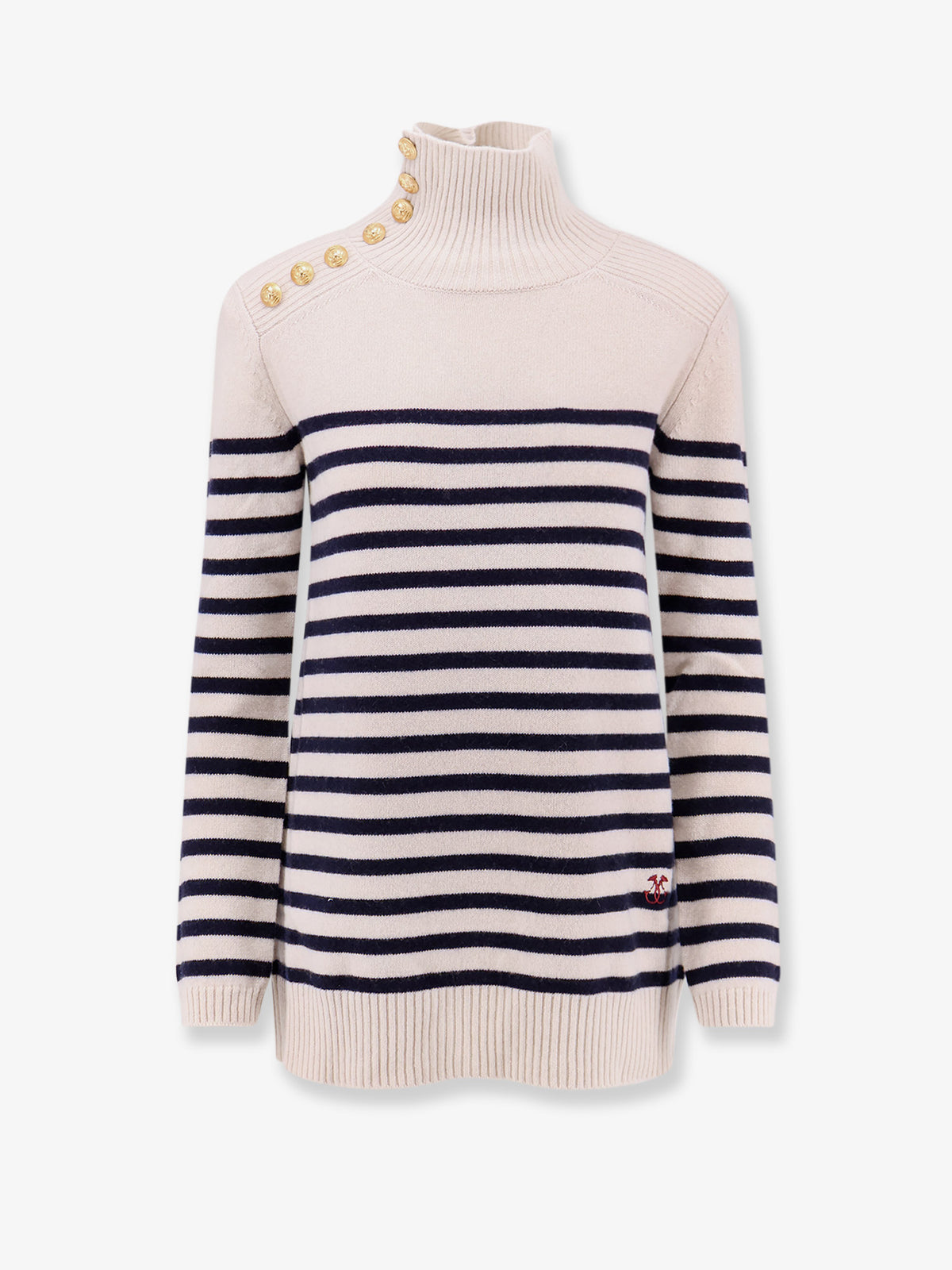 Virgin wool and cashmere blend Sofy sweater with striped pattern