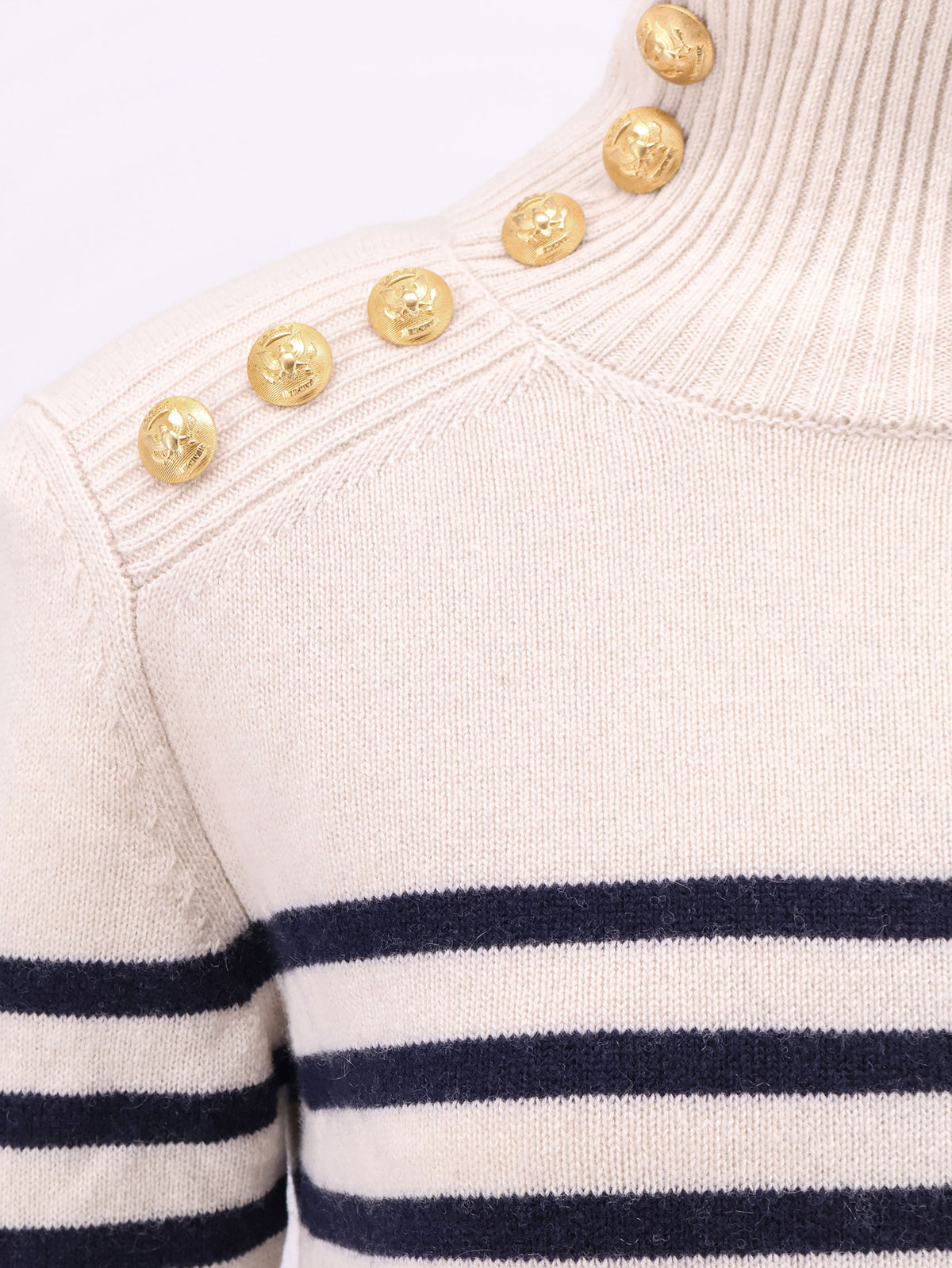 Virgin wool and cashmere blend Sofy sweater with striped pattern