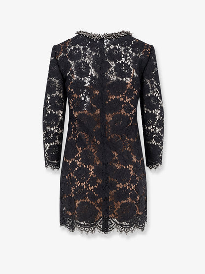 Black lace mini dress thumbnail