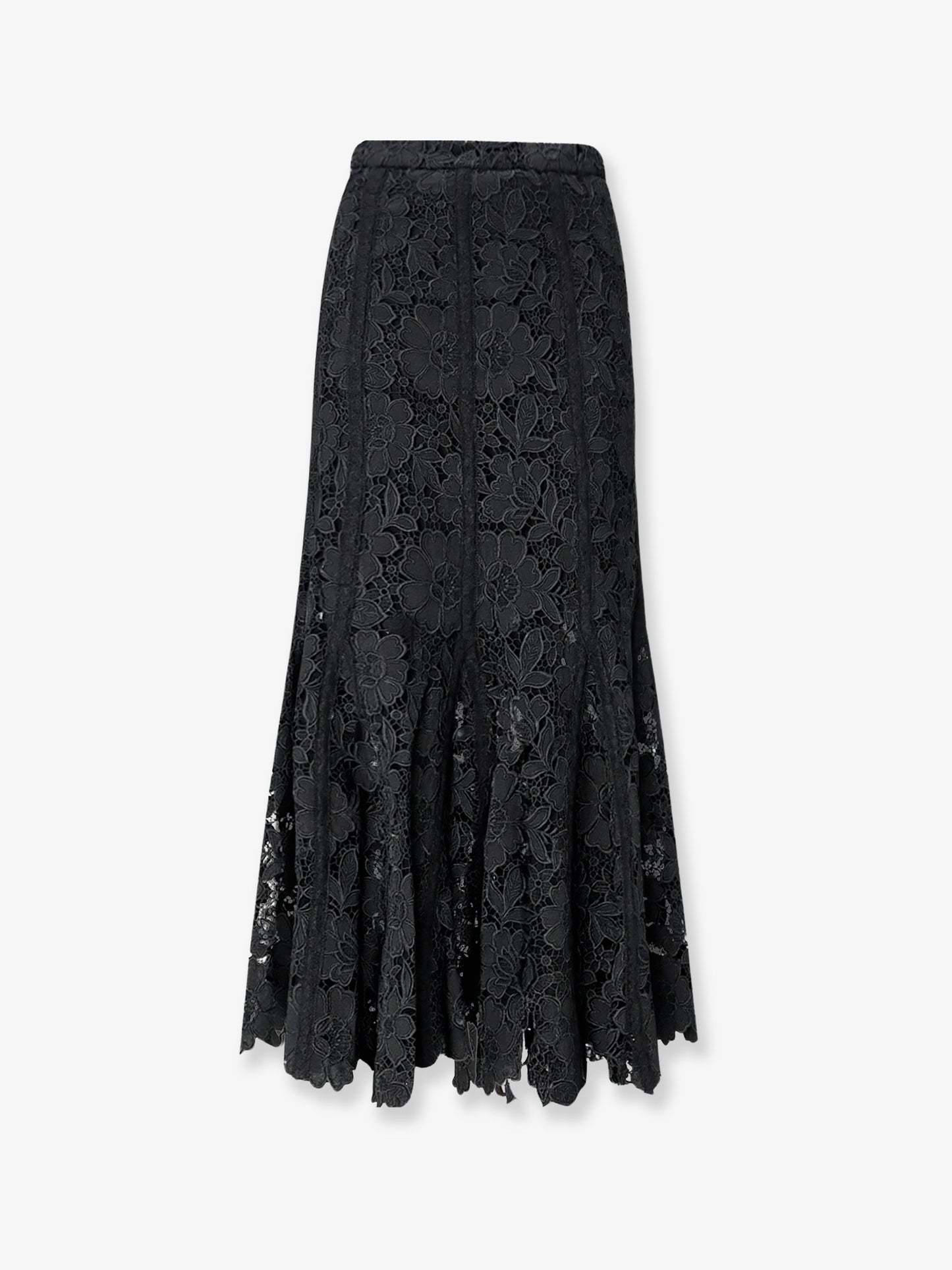 Lace midi skirt