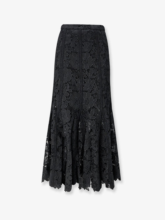 Lace midi skirt