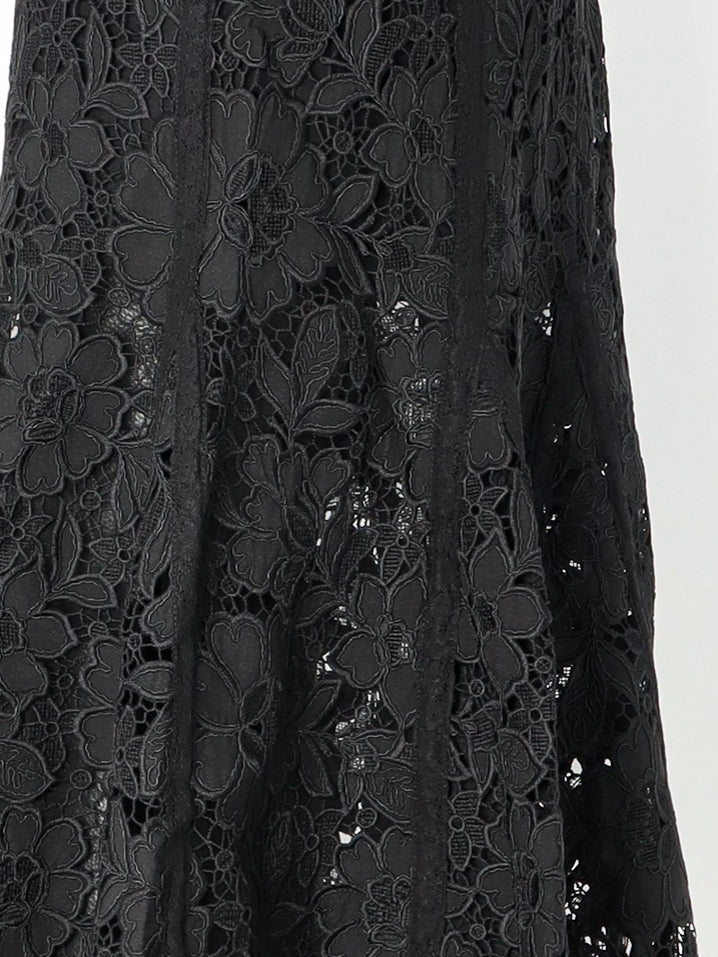 Lace midi skirt