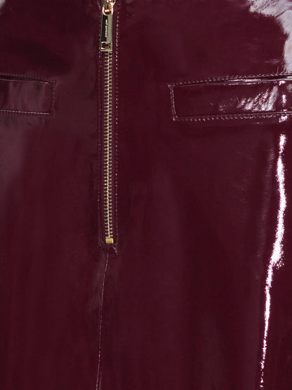 Vinyl midi skirt thumbnail