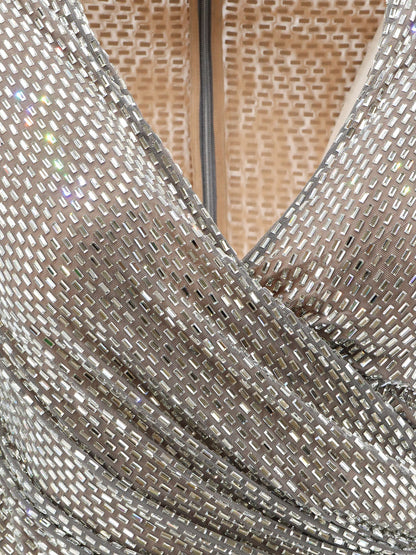 Mesh top with all-over rhinestones thumbnail