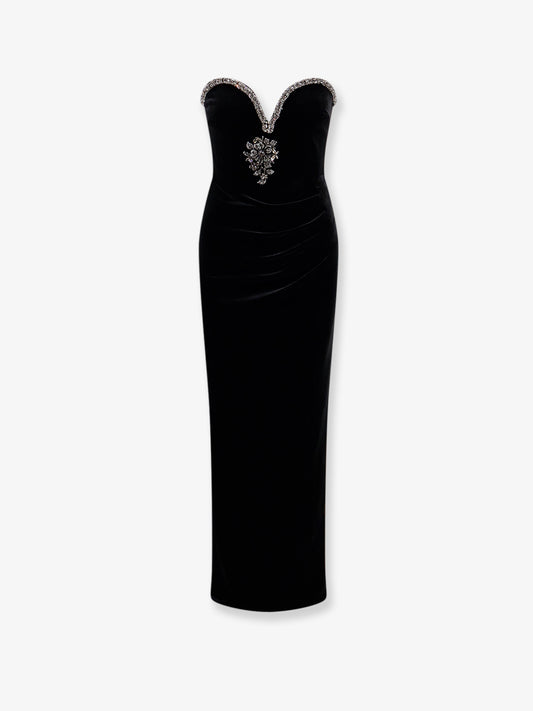 Velvet long dress