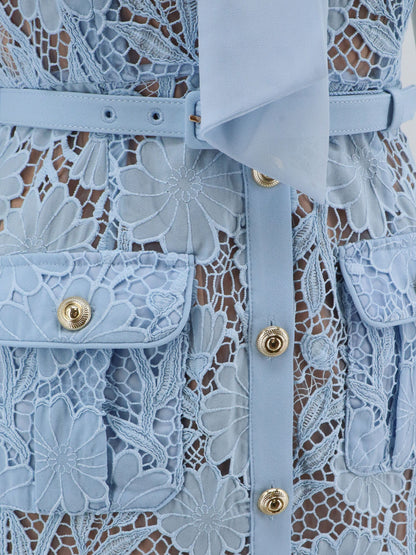 Lace dress with belt thumbnail