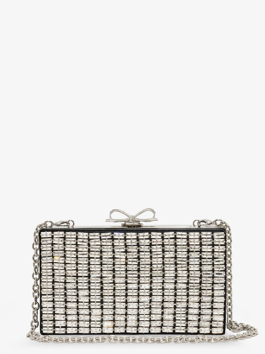 Clutch bag with crystals