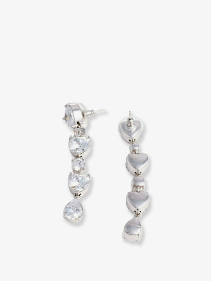 Crystal Heart Tiered Earrings thumbnail
