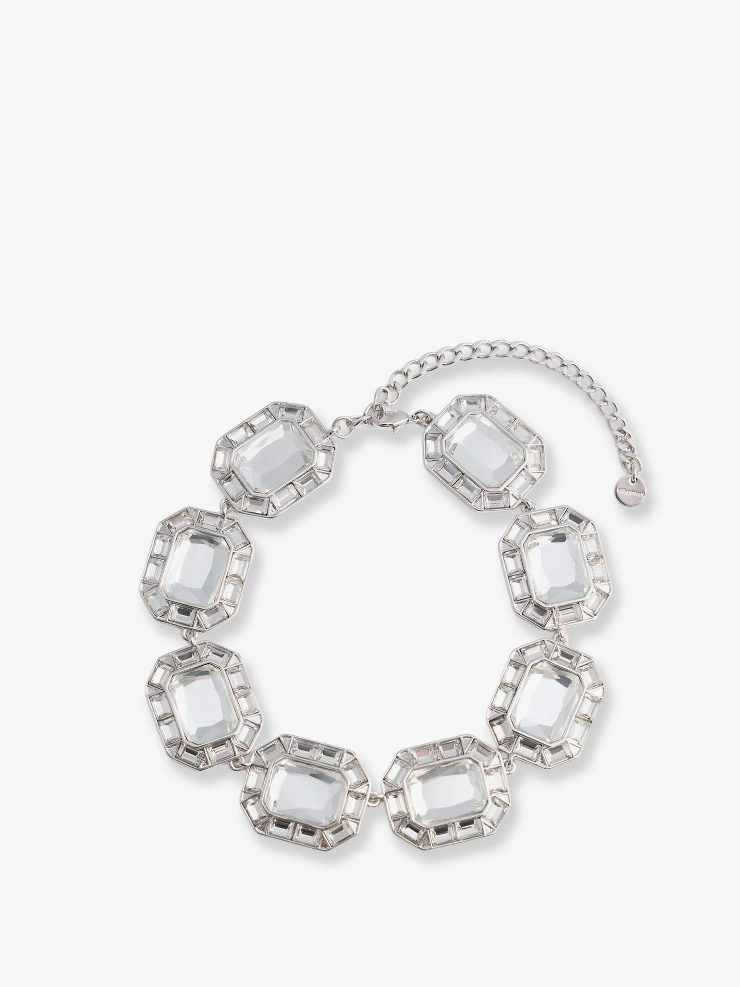 Silver Crystal Necklace