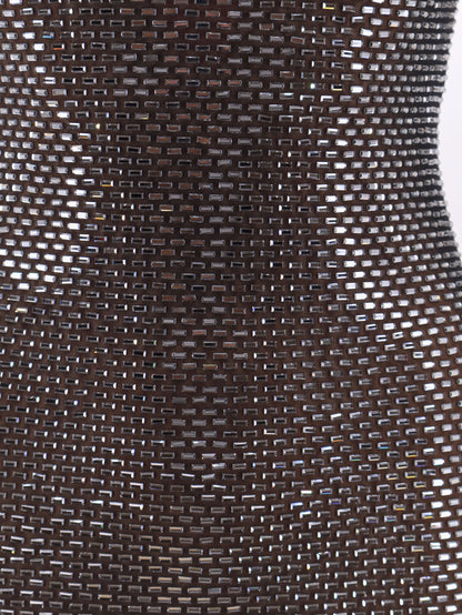 Long dress with all-over rhinestones thumbnail