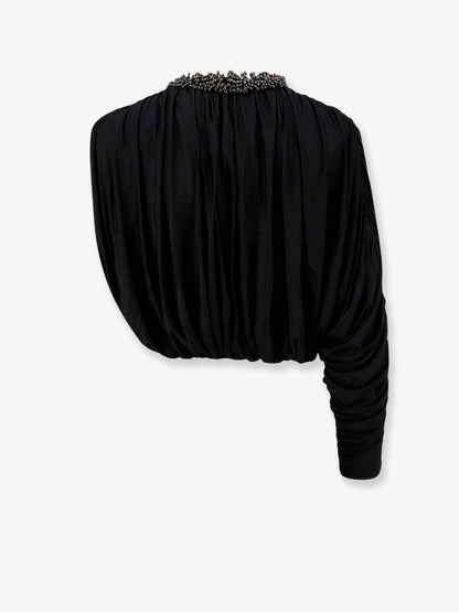 Jerset top with asymmetric sleeves thumbnail