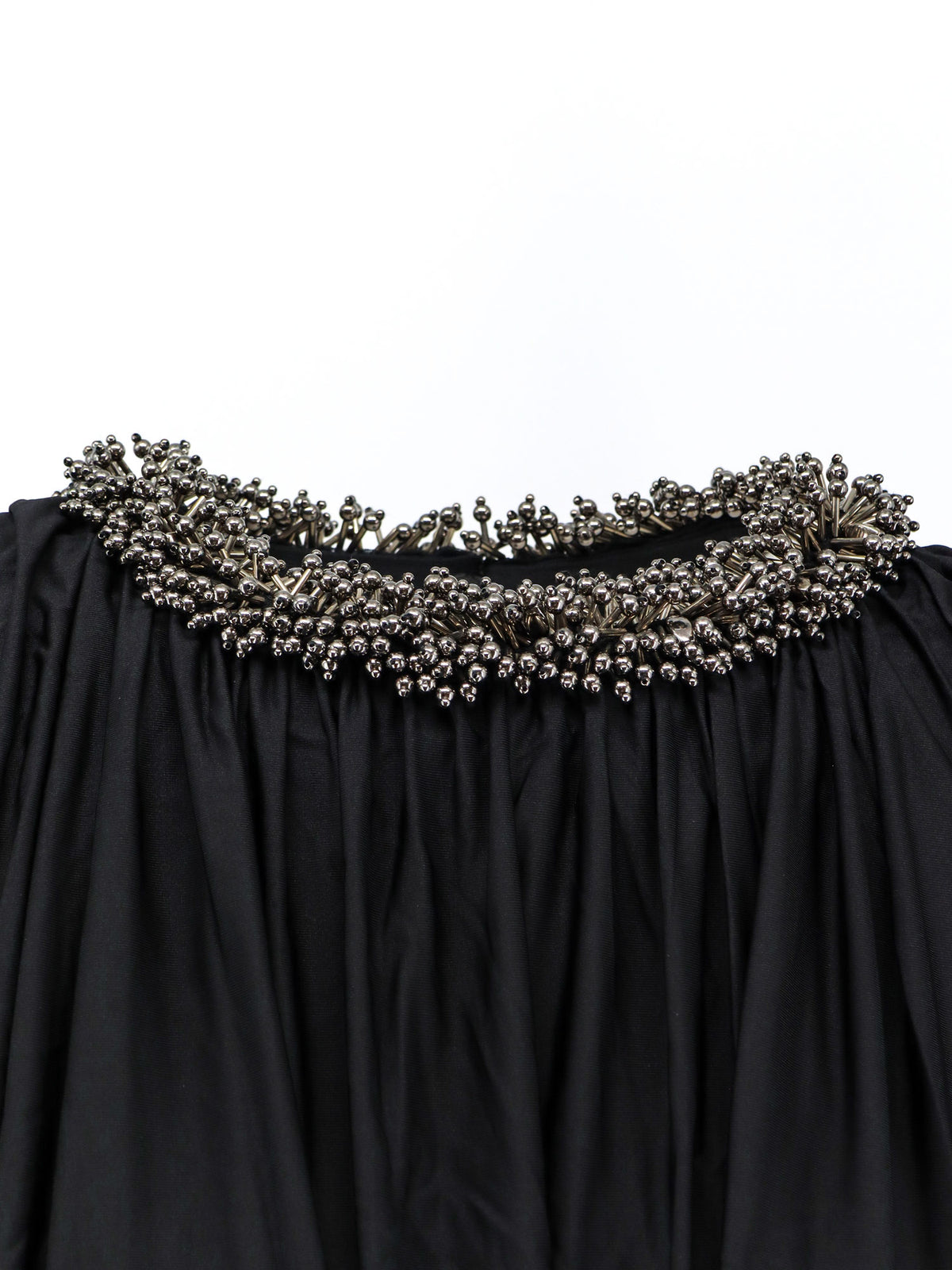 Jerset top with asymmetric sleeves
