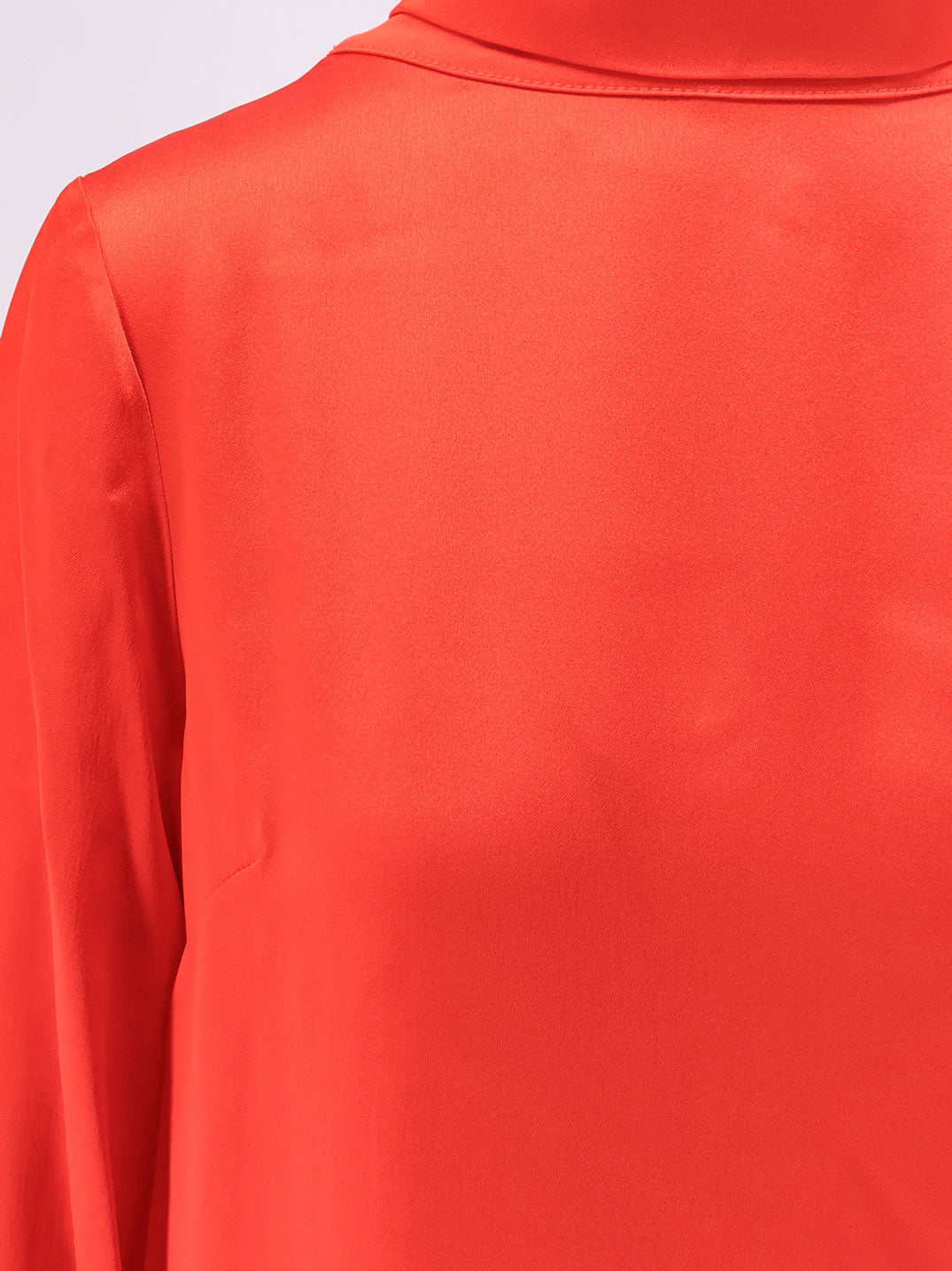 Asymmetric satin dress