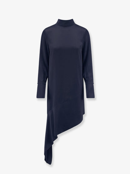 Asymmetric satin dress thumbnail