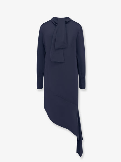 Asymmetric satin dress thumbnail