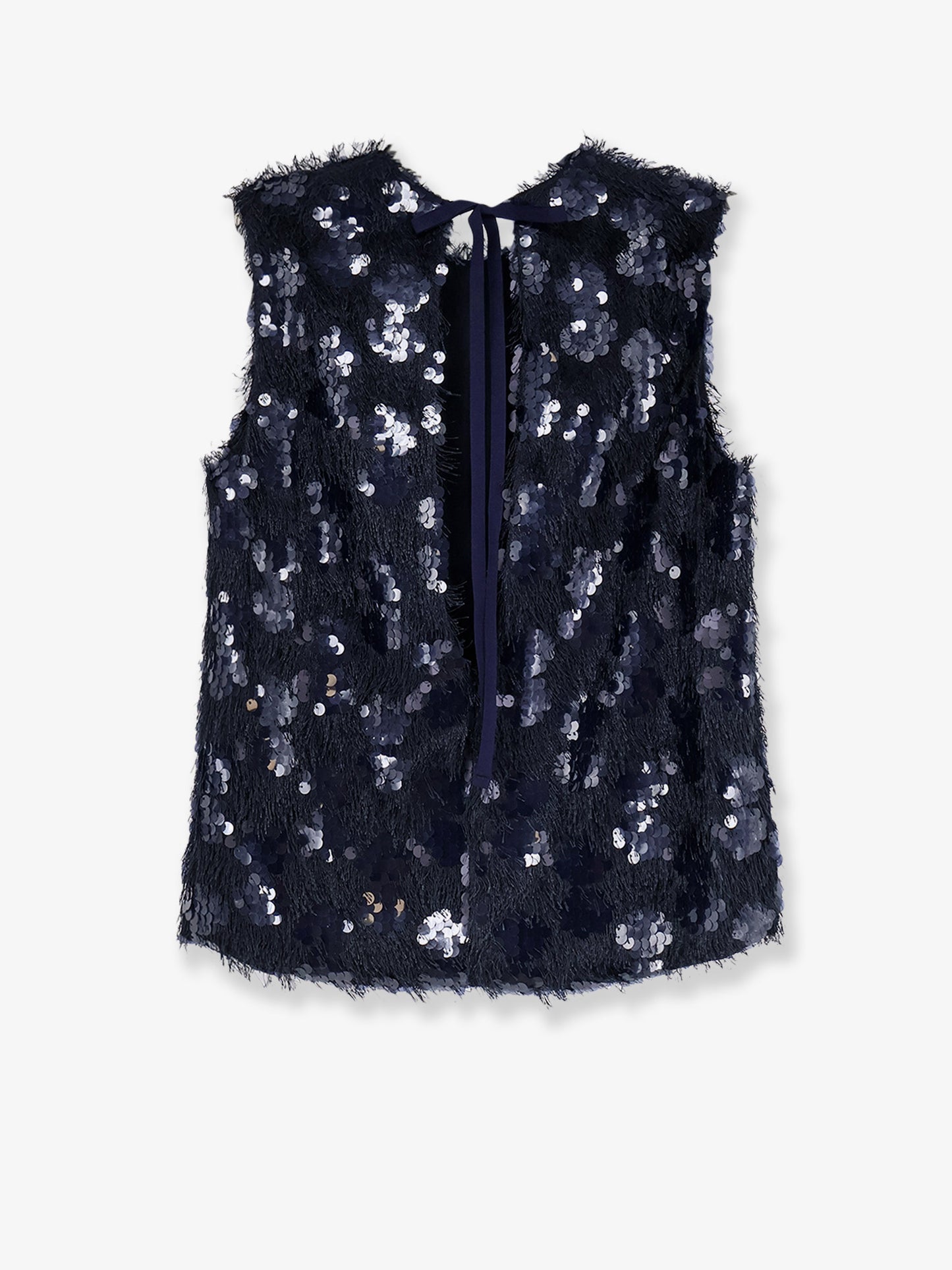 Fringed top wwith sequins