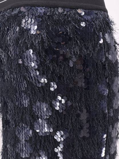 Midi Skirt with sequins and rhinestones thumbnail