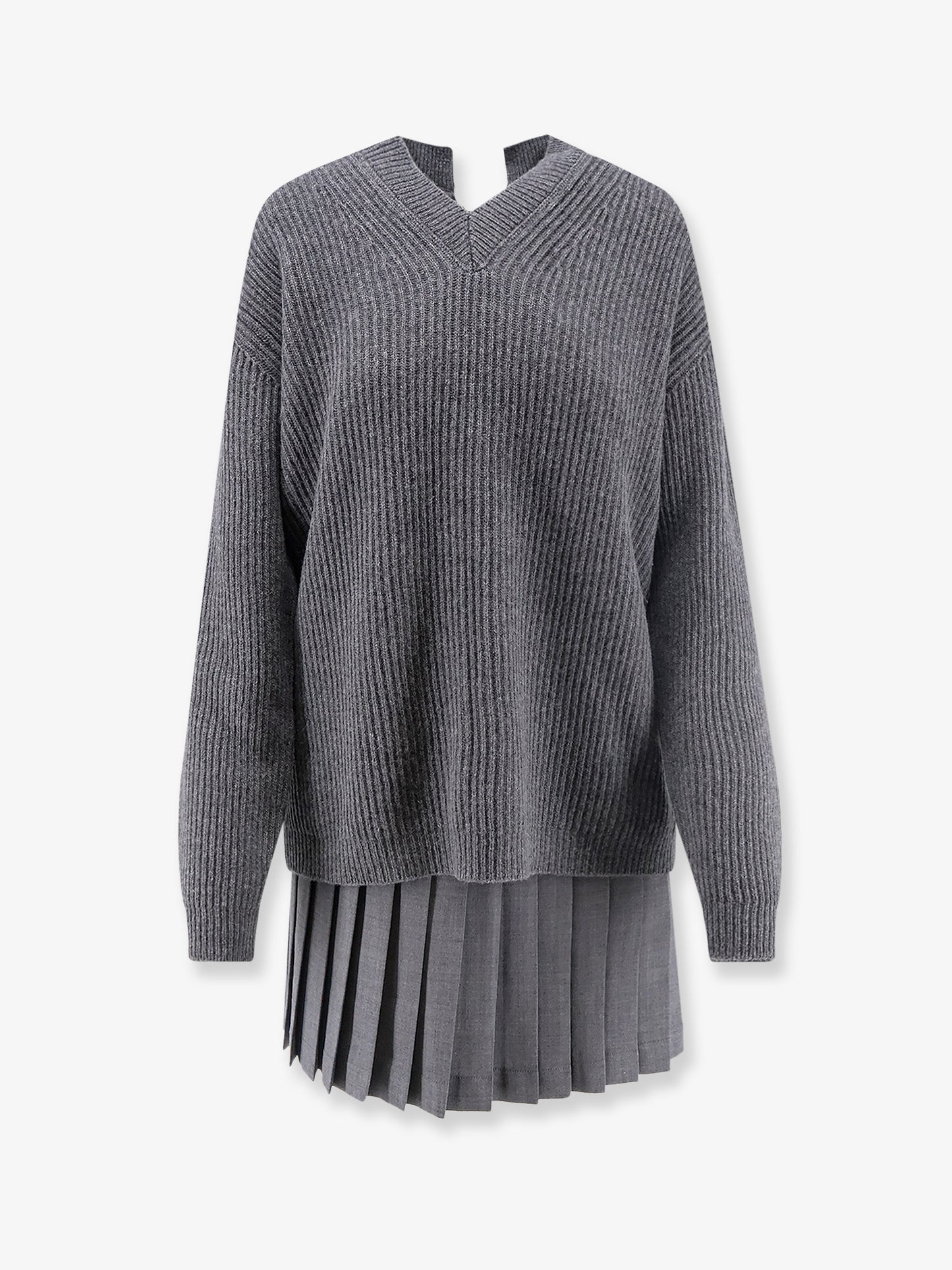 Oliva merino wool blend short dress