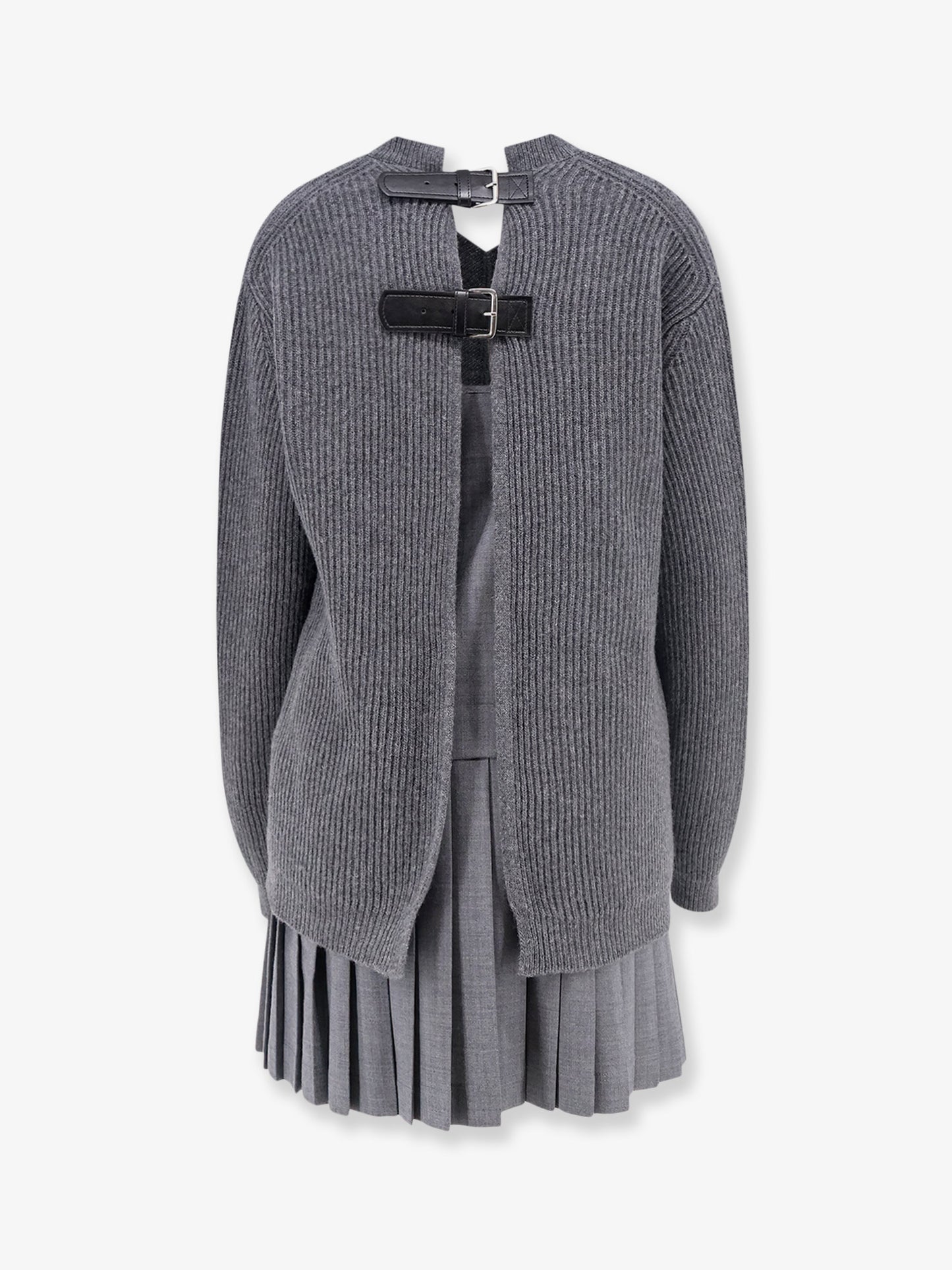 Oliva merino wool blend short dress