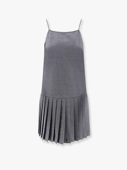 Oliva merino wool blend short dress thumbnail