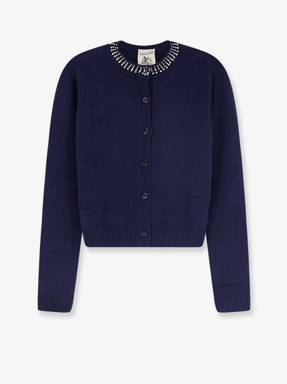 Hennie wool and cashmere cardigan with rhinestone detail thumbnail