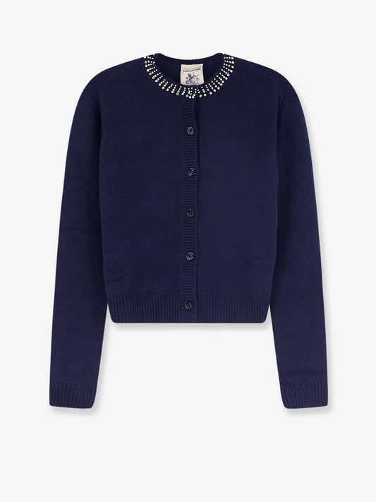 Hennie wool and cashmere cardigan with rhinestone detail