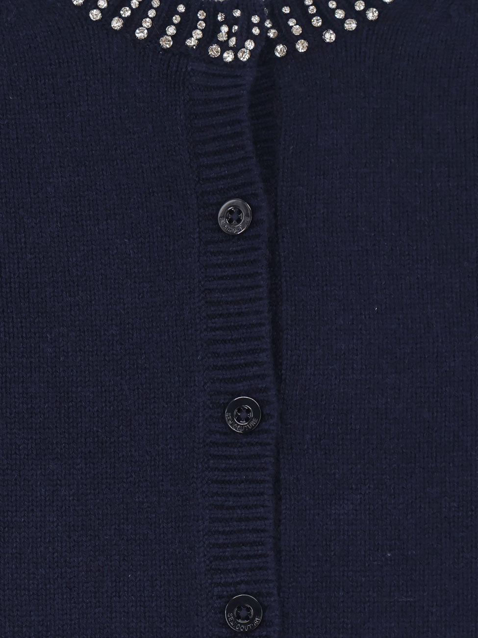 Hennie wool and cashmere cardigan with rhinestone detail