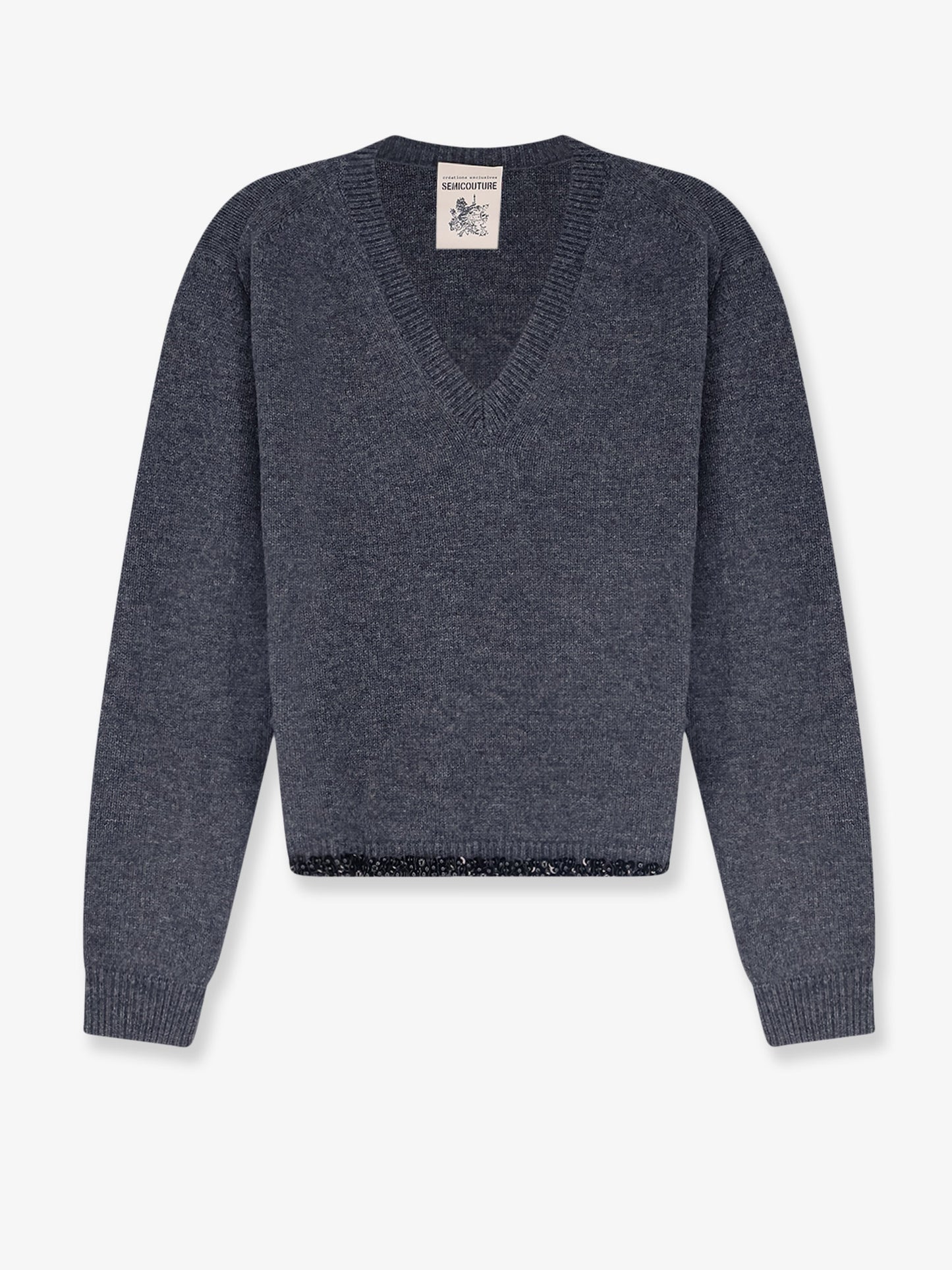 Virgin wool and cashmere sweater