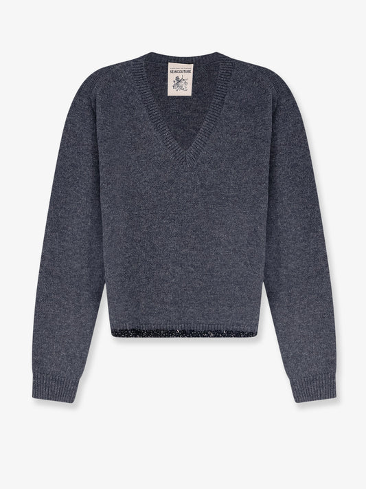 Virgin wool and cashmere sweater