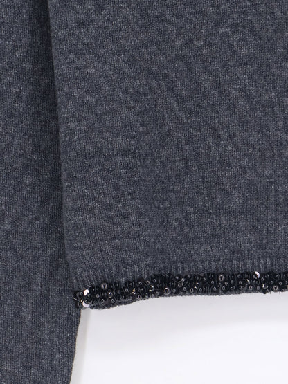 Virgin wool and cashmere sweater thumbnail