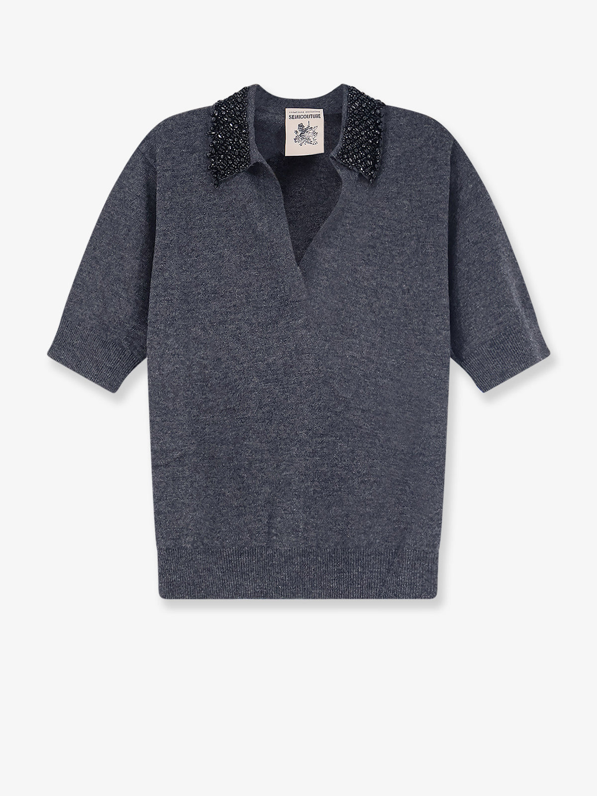 Virgin wool and cashmere sweater