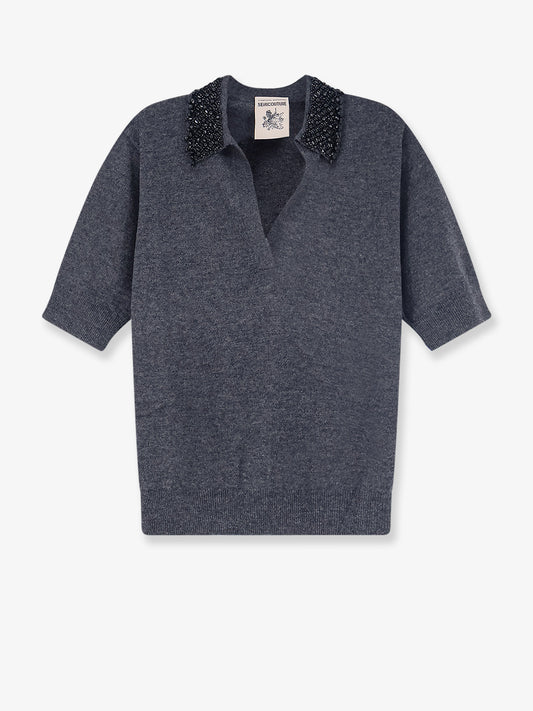 Virgin wool and cashmere sweater