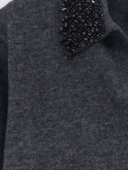 Virgin wool and cashmere sweater thumbnail