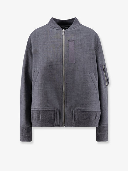 Virgin wool blend bomber thumbnail