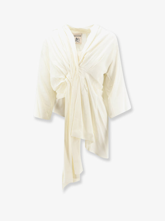 Silk blend top
