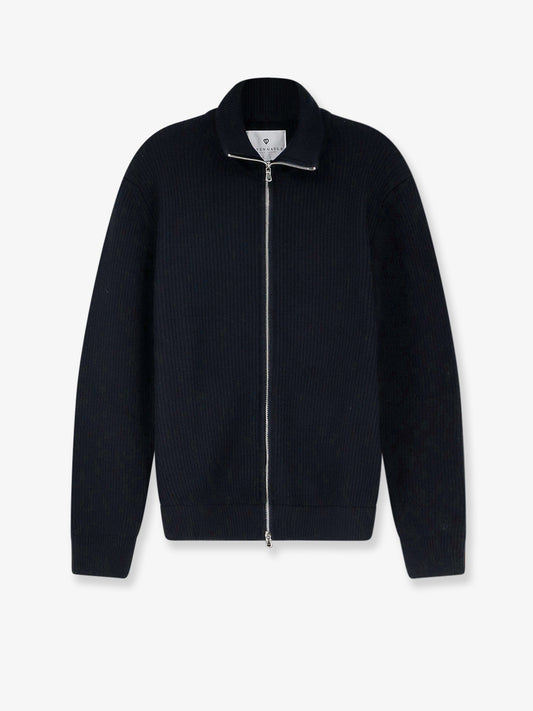 Ribbed wool cardigan