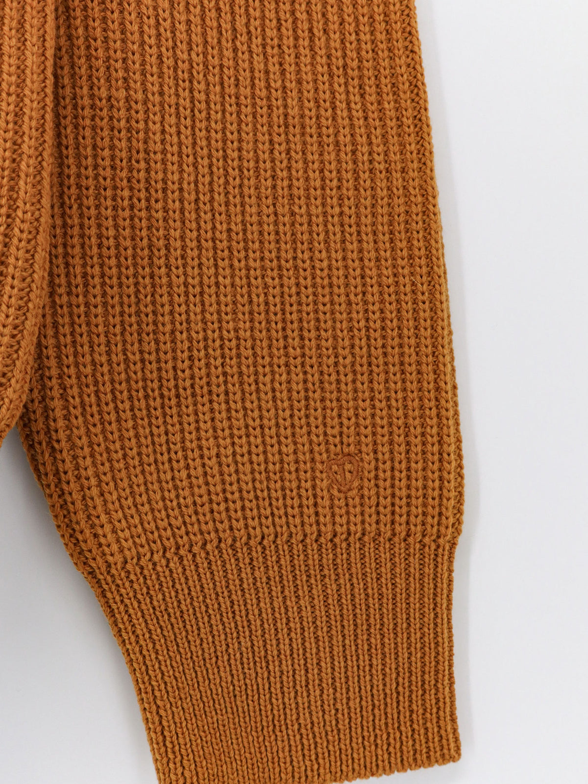 Ribbed merino wool polo shirt