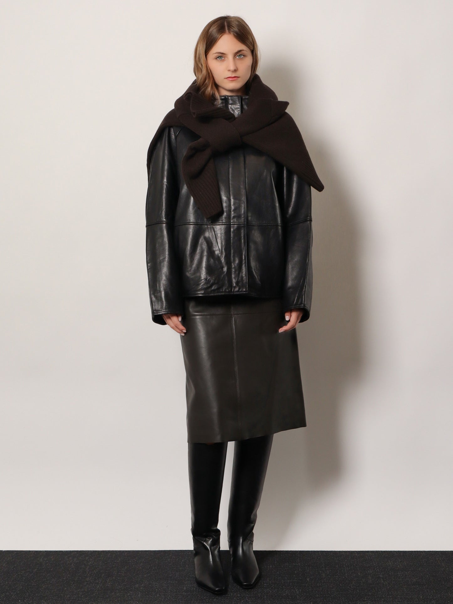 Gamma leather jacket