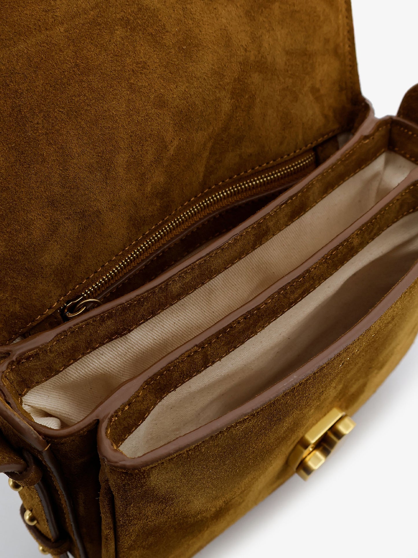 Bellissima Mini suede crossbody bag