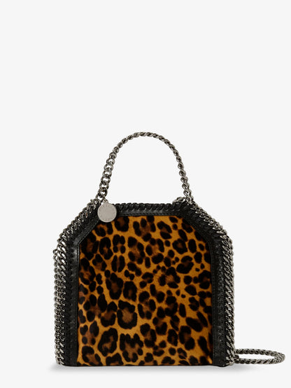 Falabella Tiny Bag velvet crossbody bag with animal print thumbnail