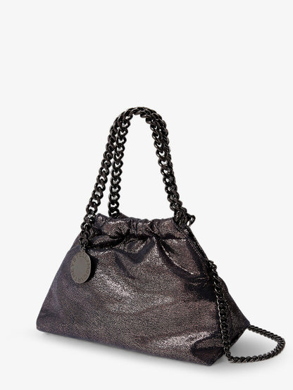 Borsa a tracolla Falabella in tessuto Eco Shiny Dotted Chamois thumbnail