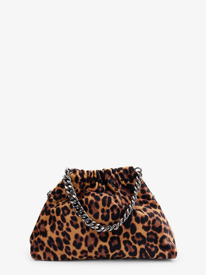 Borsa a tracolla Falabella Mini in velluto con motivo leopardato thumbnail