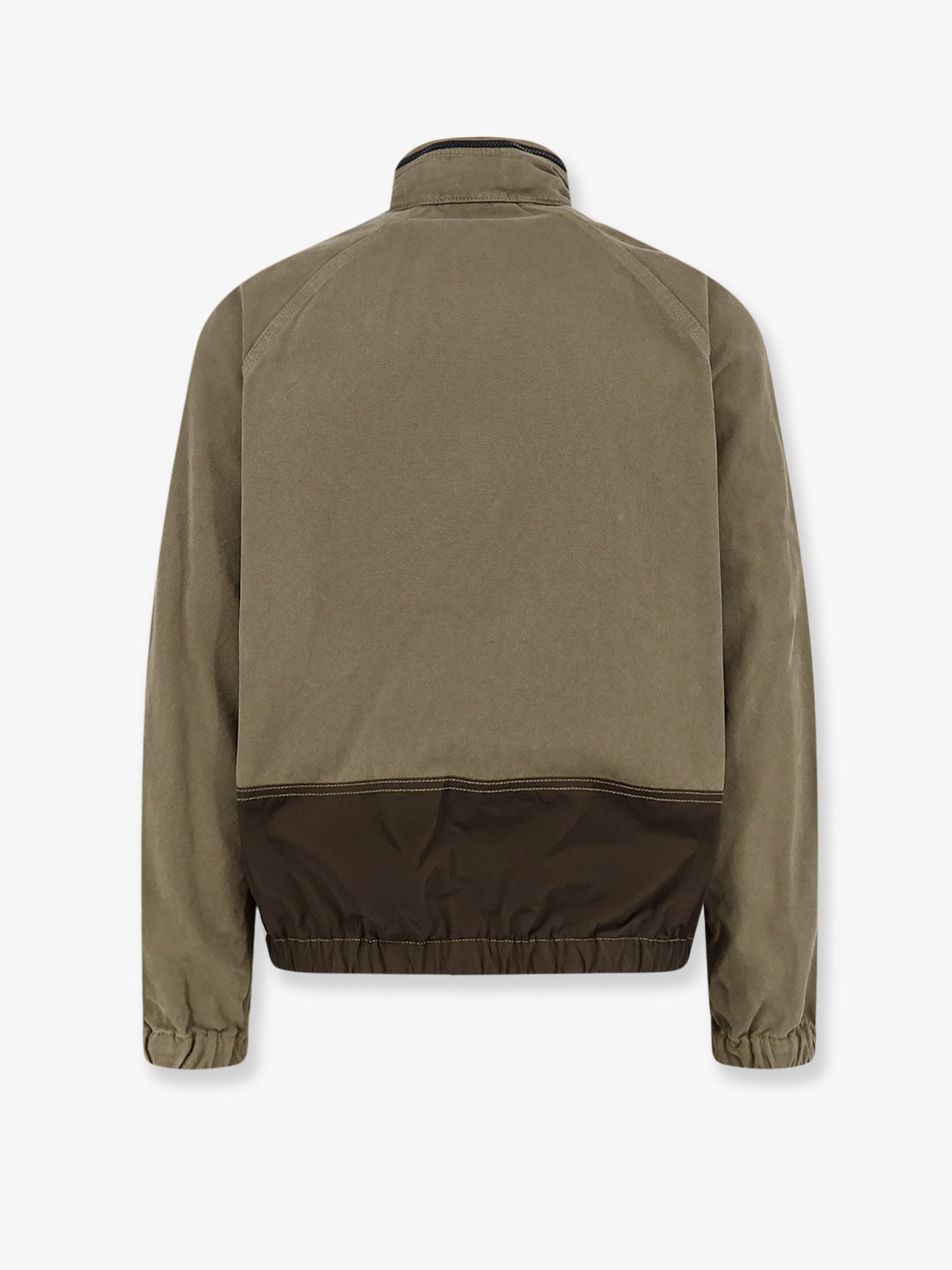 Organic cotton jacket with nylon hood