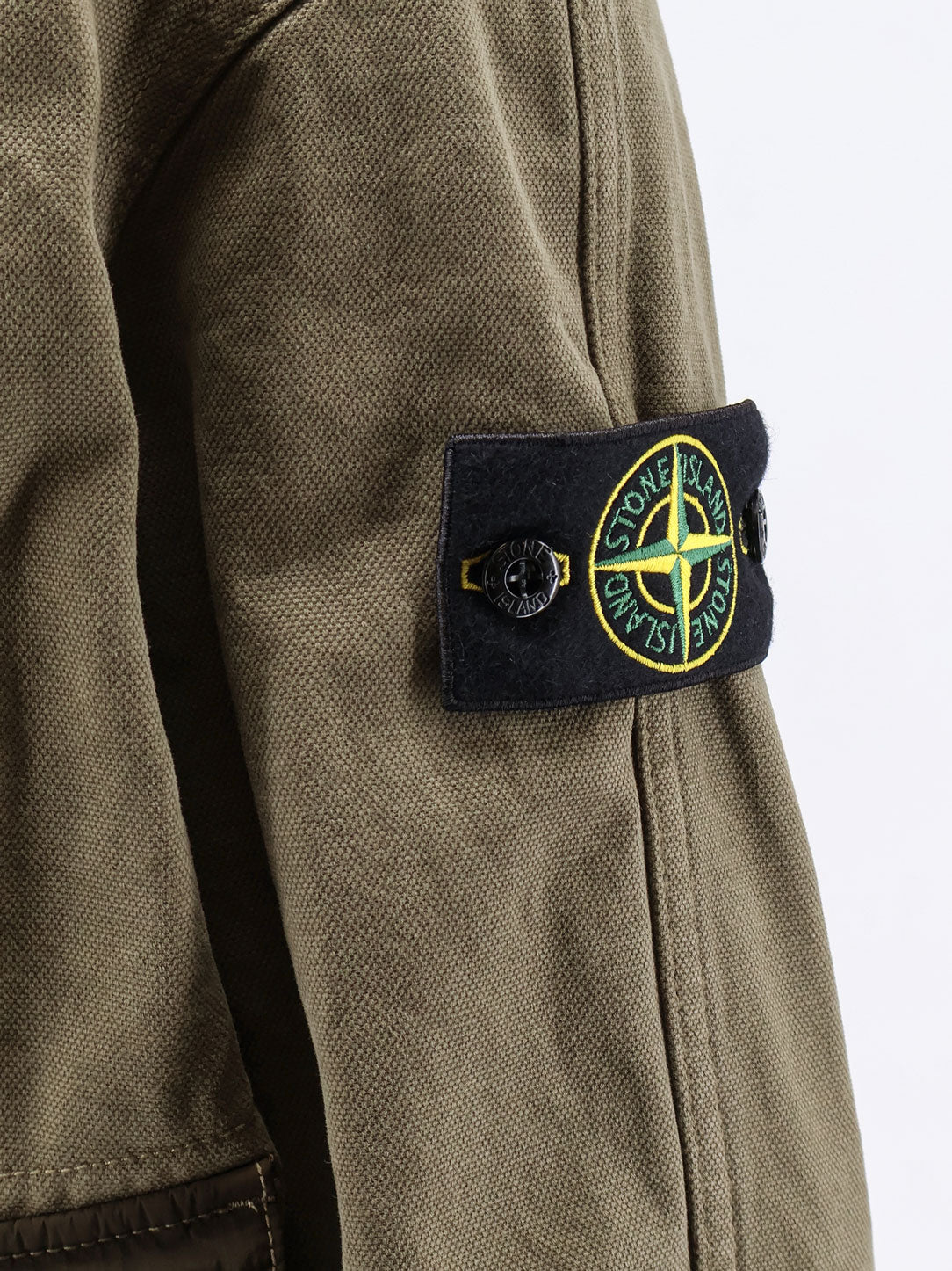 Organic cotton jacket with nylon hood