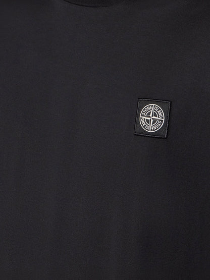 Cotton T-shirt with front logo patch thumbnail
