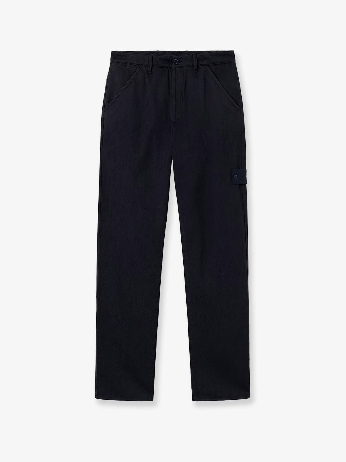 Wool and cotton blend trousers