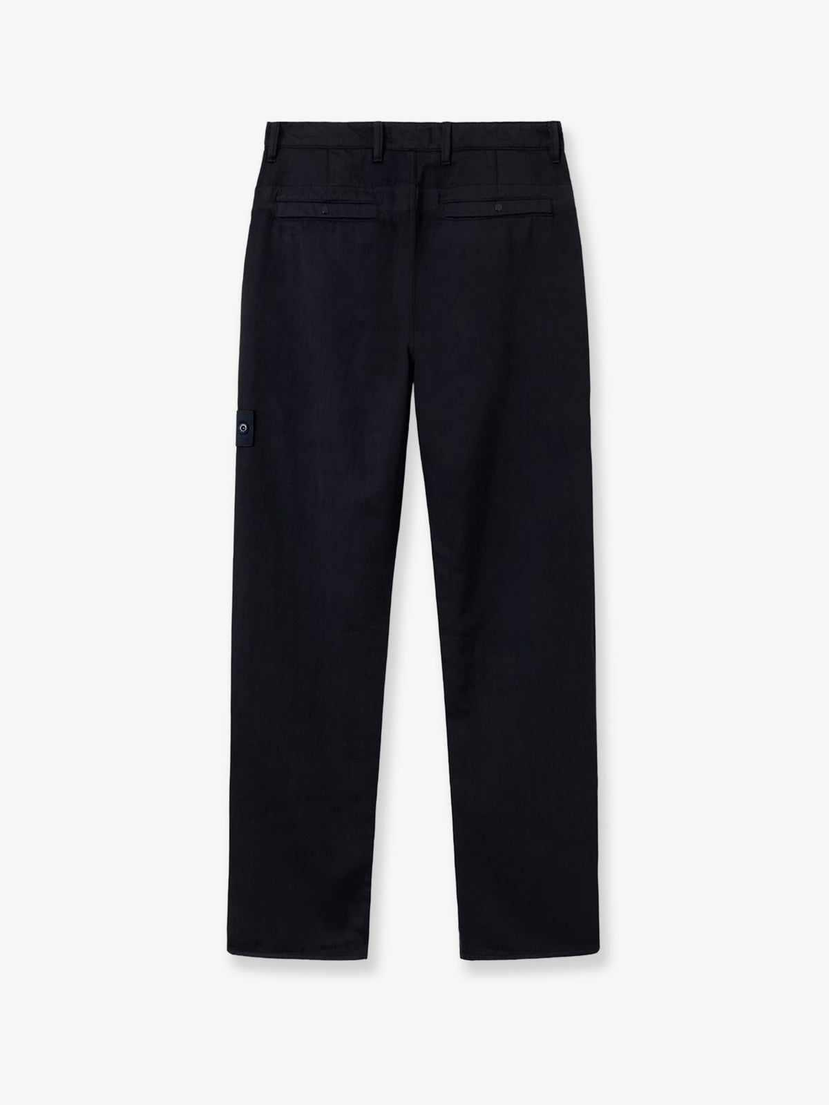 Wool and cotton blend trousers